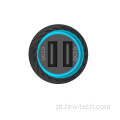 Carregadores de carro portáteis QC3.0 com duas portas USB